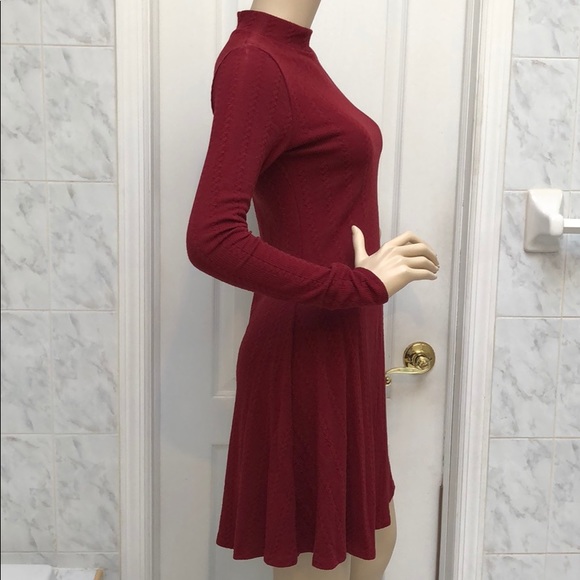 WINE KNIT DRESS - Picture 5 of 7